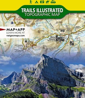 Glacier and Waterton Lakes National Parks Map (National Geographic Trails Illustrated Map, 215)
