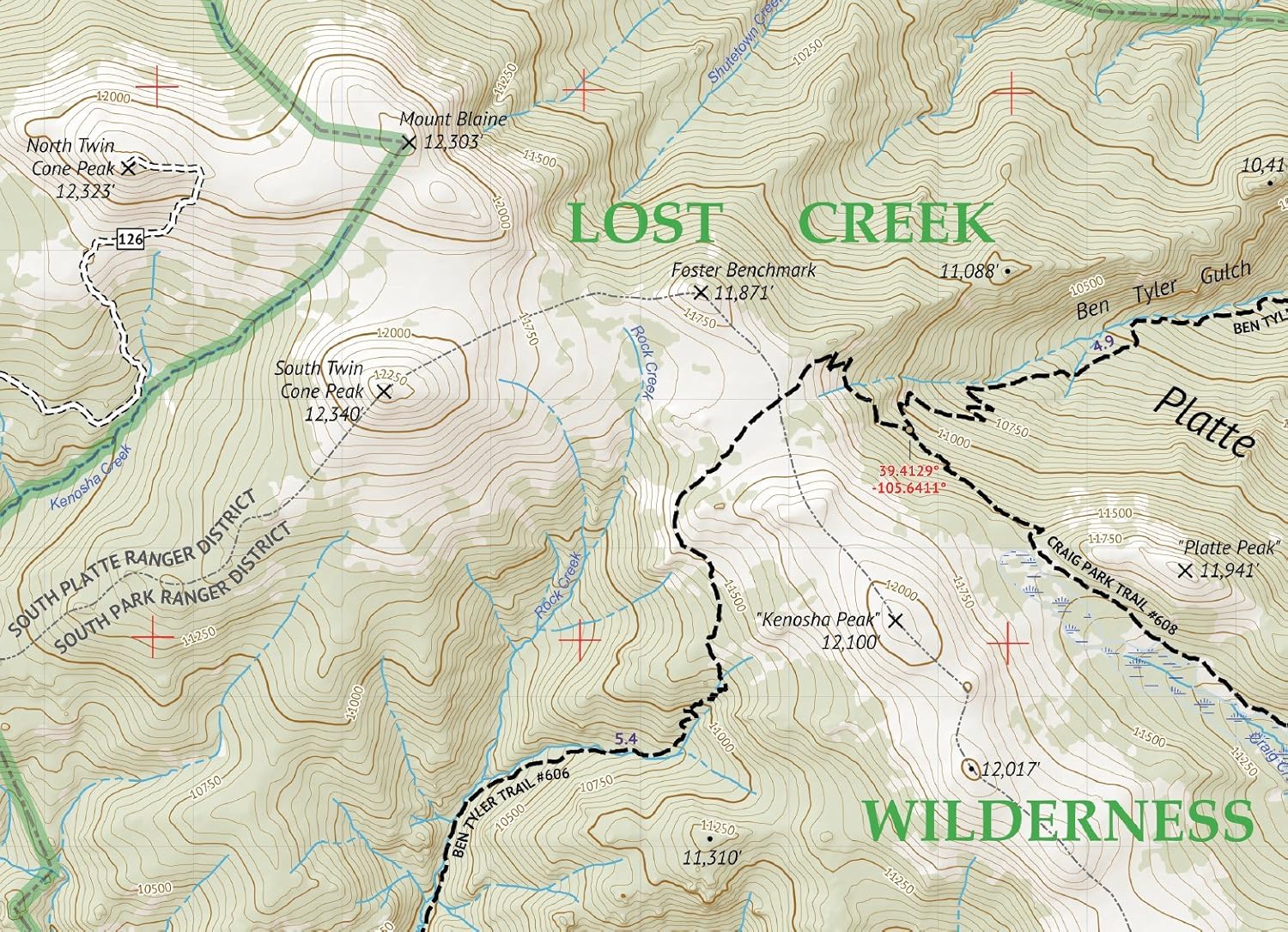 Outdoor Trail Maps LLC Lost Creek Wilderness - Colorado Topographic Hiking Map (2022) - Image 3