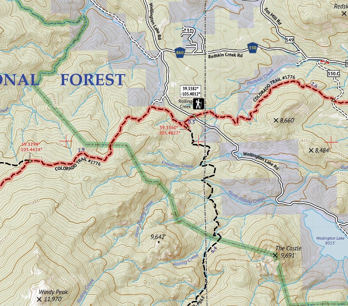Outdoor Trail Maps LLC Lost Creek Wilderness - Colorado Topographic Hiking Map (2022) - Image 5